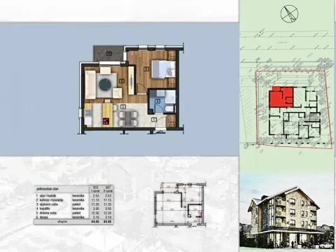 Sale, one bedroom apartment, 45m², Centar, Kolašin - image 5