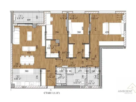 Prodaja, četvorosoban stan, 118m², Tošin bunar, Novi Beograd Sve Podlokacije - image 15