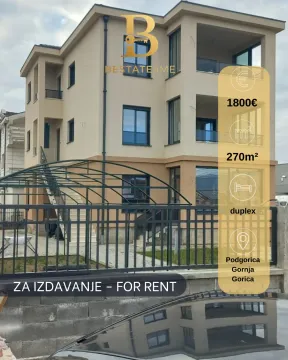 Rent, house, 180m², Gornja Gorica, Podgorica - image 1