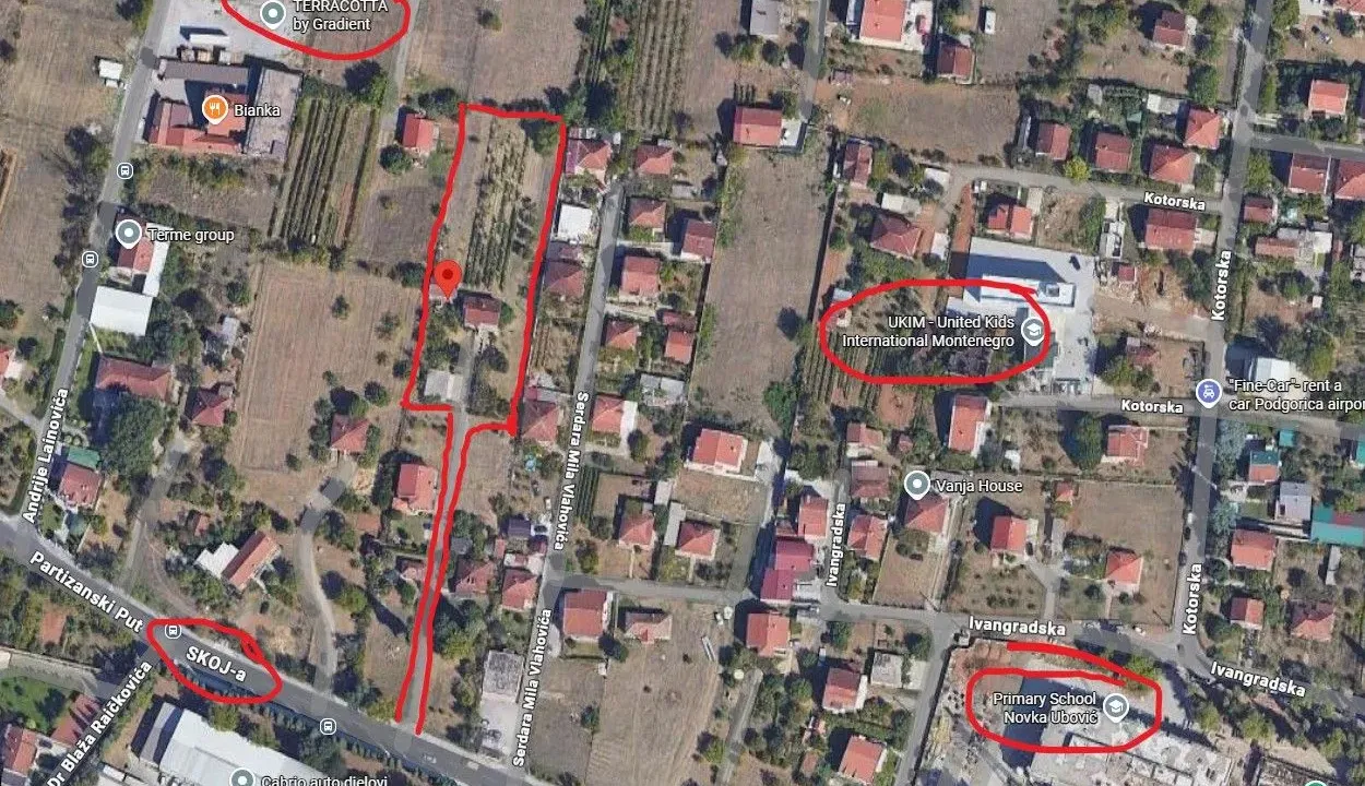Sale, land lot, 3861m², Tološi, Podgorica