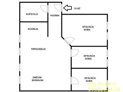 Sale, three bedroom apartment, 64m², Karaburma, Palilula Sve Podlokacije - image 9