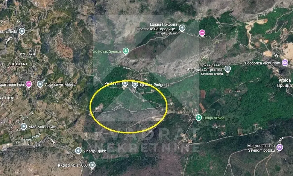 Sale, land lot, 1040m², Doljani, Podgorica