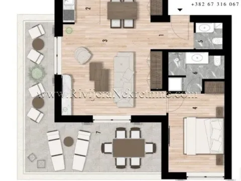 Prodaja, jednosoban stan, 85m², Risan, Kotor - image 9