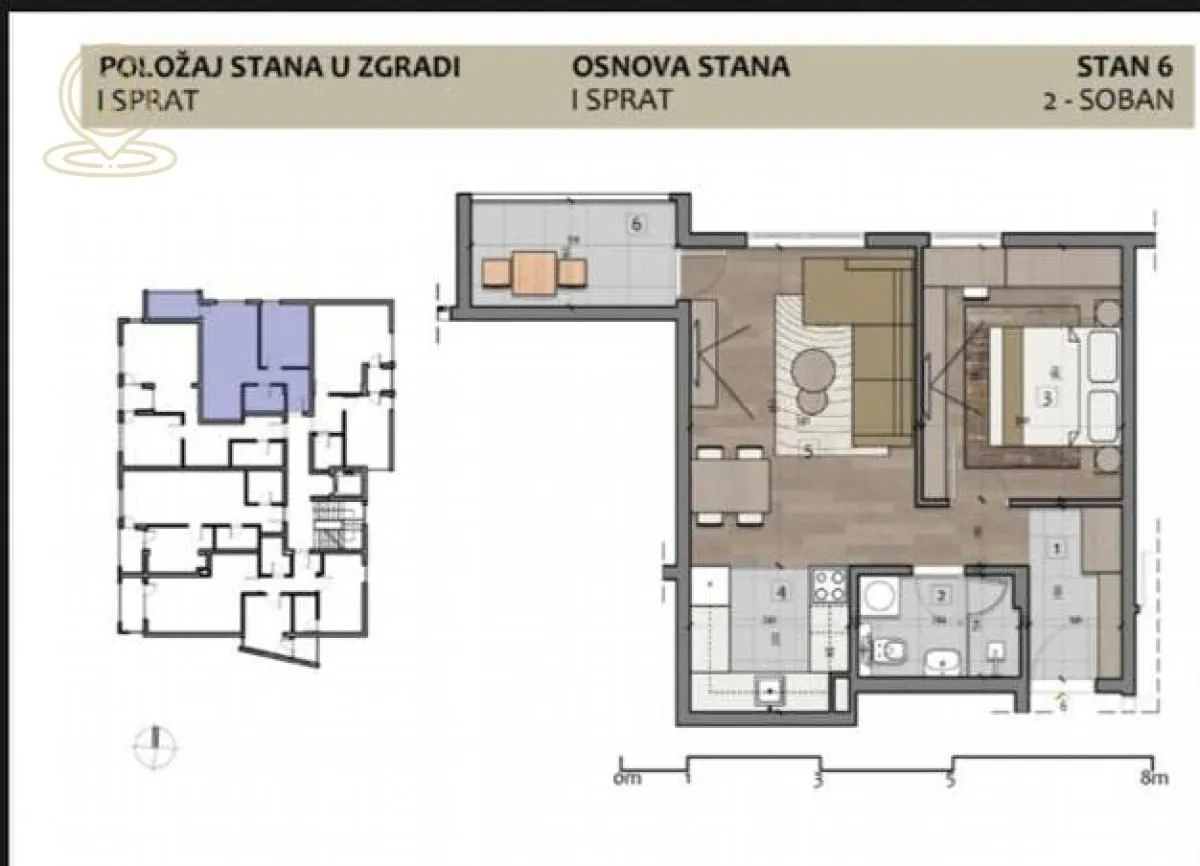 Prodaja, dvosoban stan, 45m², Medijana, Niš