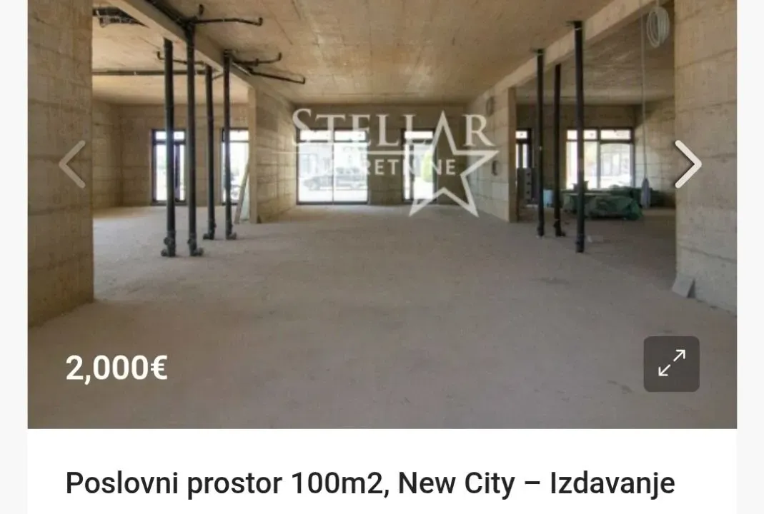 Rent, office space, 100m², City Kvart, Podgorica