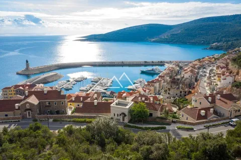Pogled iz ptičje perspektive na marinu, obalu i naselje. - image 27