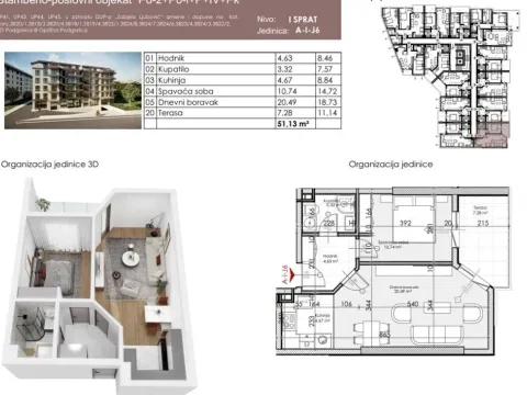 Prodaja, jednosoban stan, 50m², Ljubović, Podgorica - image 17