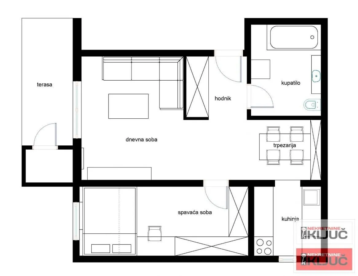Prodaja, dvosoban stan, 50m², Grbavica, Novi Sad Sve Podlokacije