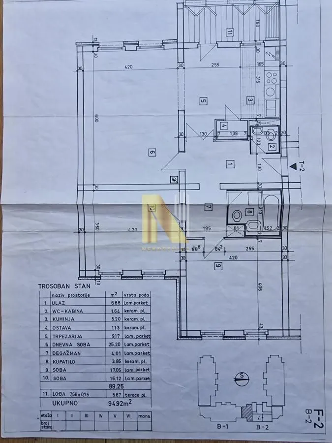 Prodaja, četvorosoban stan, 95m², Sajmište, Novi Sad