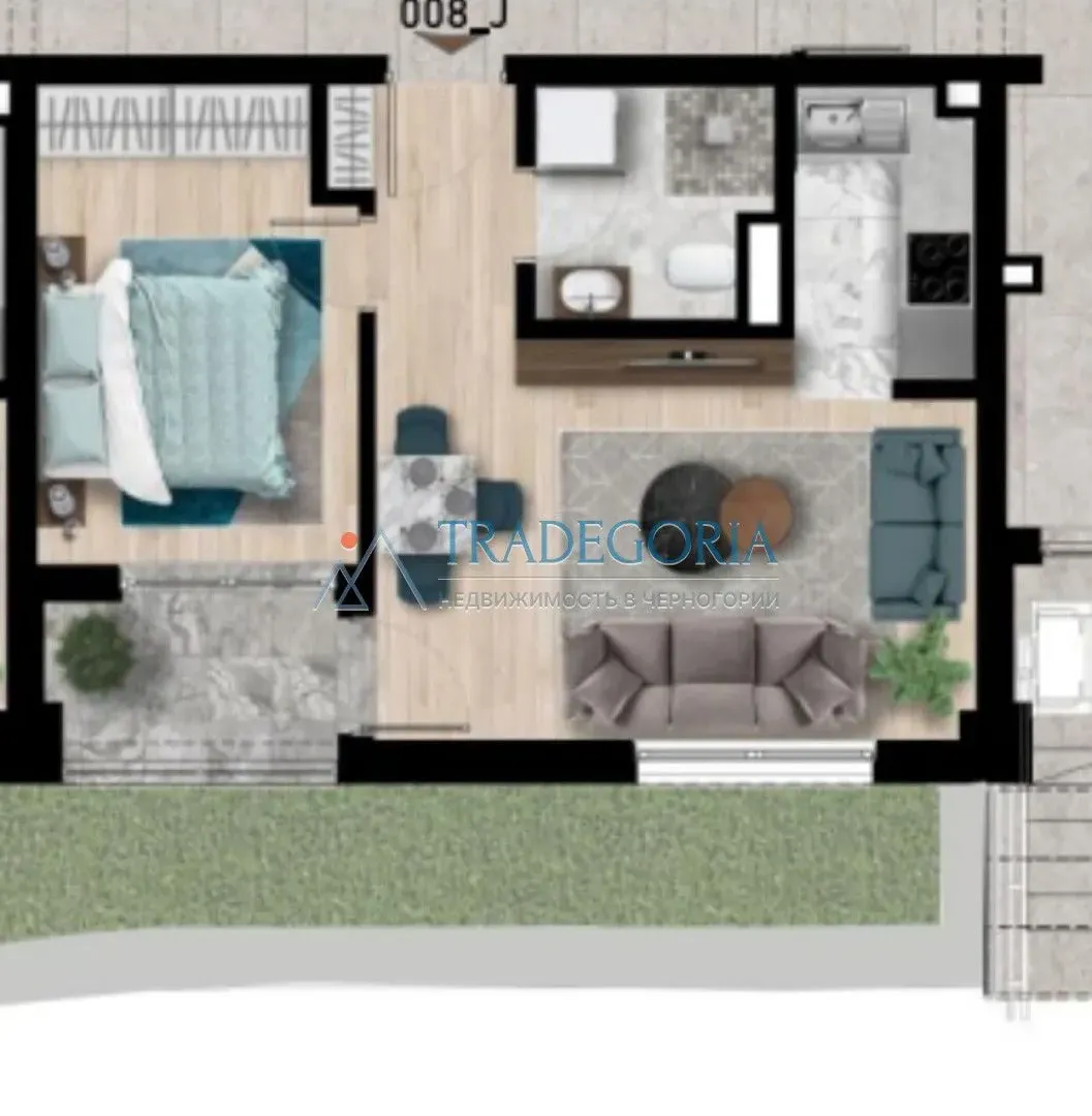Prodaja, jednosoban stan, 39m², Bar, Crna Gora