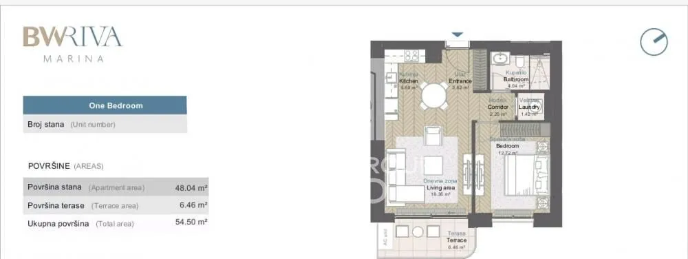 Prodaja, dvosoban stan, 55m², Savski Venac, Beograd