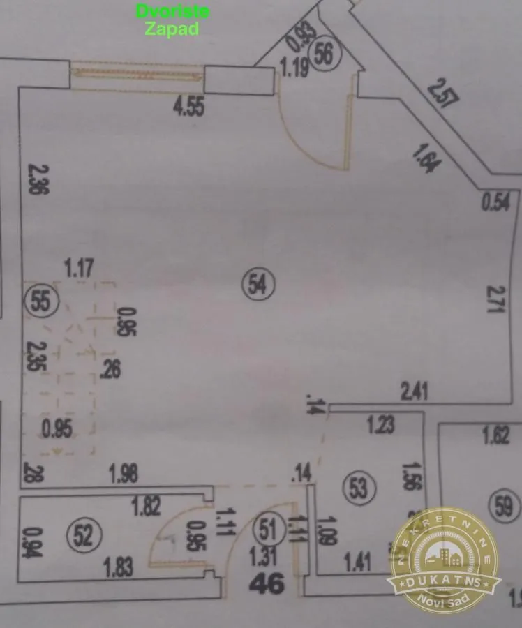 Prodaja, četvorosoban stan, 79m², Centar, Novi Sad
