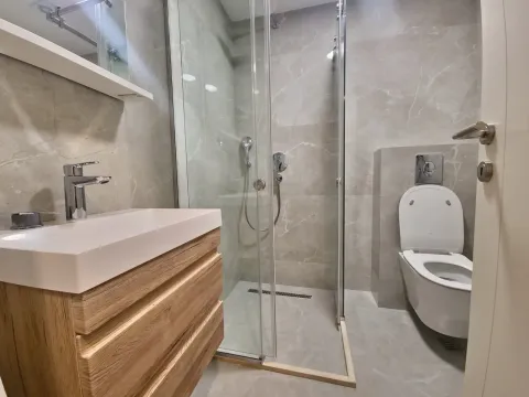 Moderno opremljeno kupatilo sa tuš kabinom i umivaonikom. - image 13