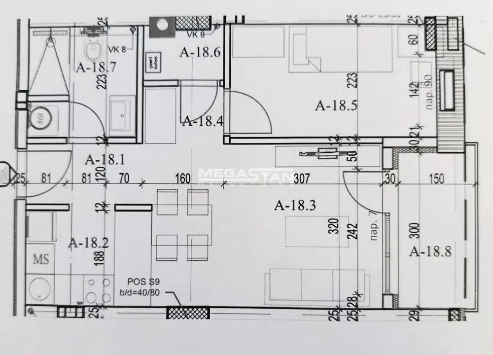 Sale, one bedroom apartment, 43m², Pančevo, Srbija