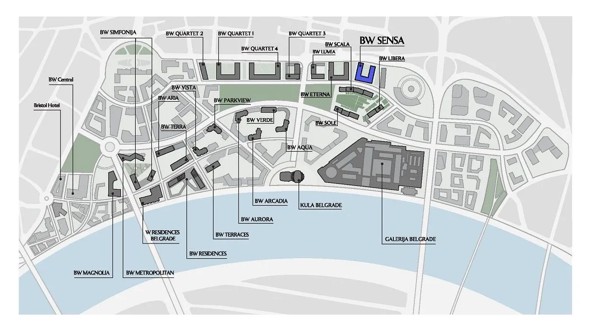 Sale, four bedroom apartment, 125m², Beograd Na Vodi, Beograd