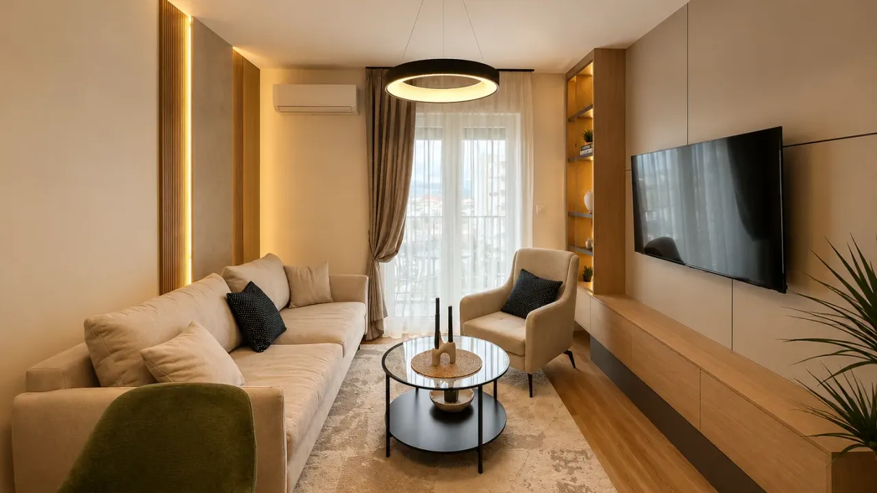 Rent, one bedroom apartment, 43m², Zabjelo, Podgorica