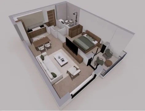 Sale, one bedroom apartment, 49m², Ilino, Bar - image 2