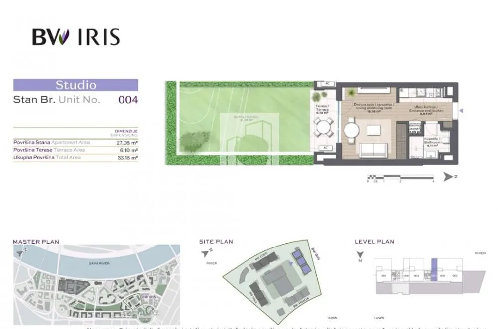 Prodaja, jednosoban stan, 33m², Savski Venac, Beograd