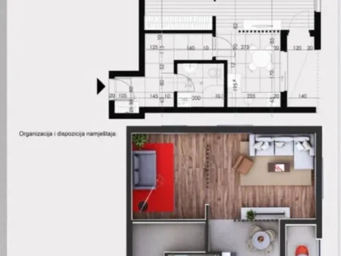 Prodaja, jednosoban stan, 46m², Momišići, Podgorica - image 2