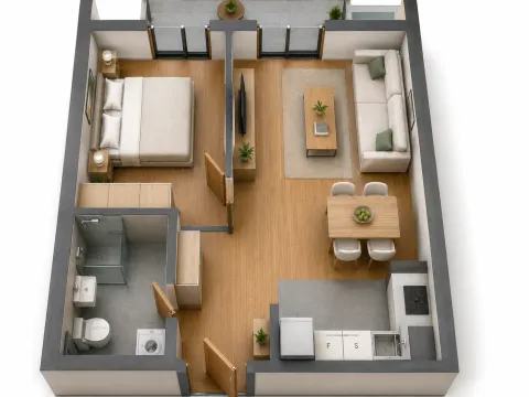 Prodaja, jednosoban stan, 40m², Central Point, Podgorica - image 2