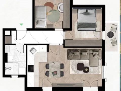 Prodaja, dvosoban stan, 60m², Kava, Tivat - image 8