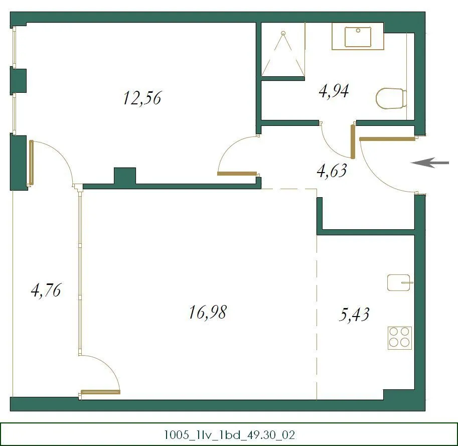 Sale, two bedroom apartment, 73m², Kolašin, Crna Gora