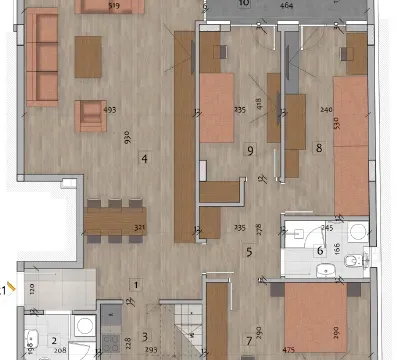 Prodaja, trosoban stan, 72m², Medijana, Niš - image 2