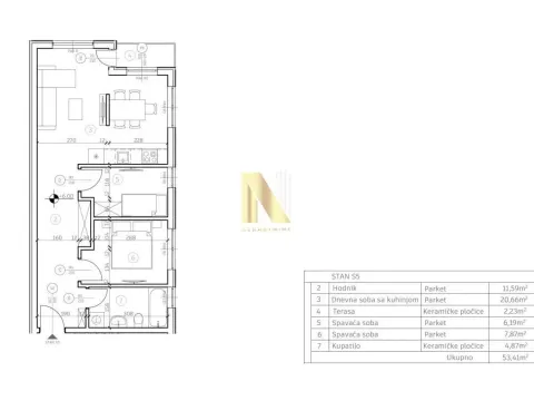 Prodaja, dvosoban stan, 53m², Telep, Novi Sad Sve Podlokacije - image 6