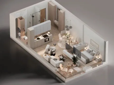 Sale, one bedroom apartment, 52m², Bečići, Budva - image 3