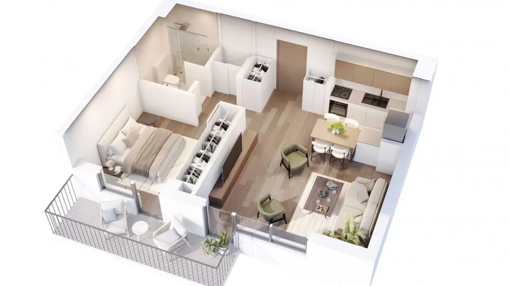 Prodaja, dvosoban stan, 54m², Zvezdara Sve Podlokacije, Beograd