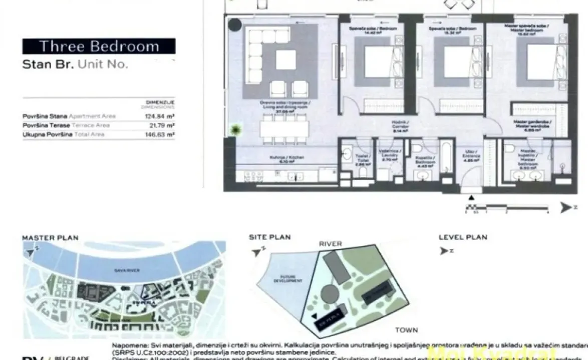 Prodaja, četvorosoban stan, 147m², Savski Venac, Beograd
