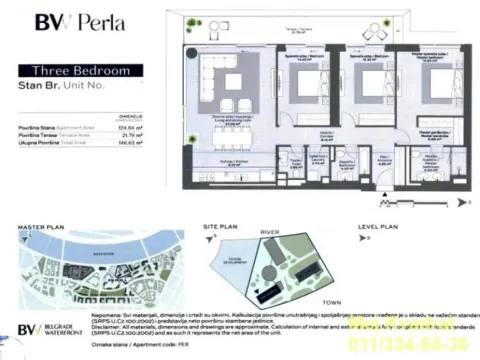 Sale, four bedroom apartment, 147m², Savski Venac, Beograd