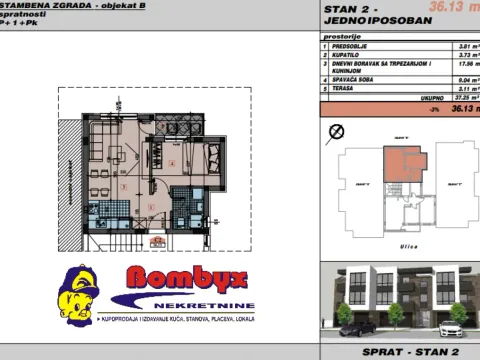 Prodaja, jednosoban stan, 38m², Adice, Novi Sad Sve Podlokacije - image 5