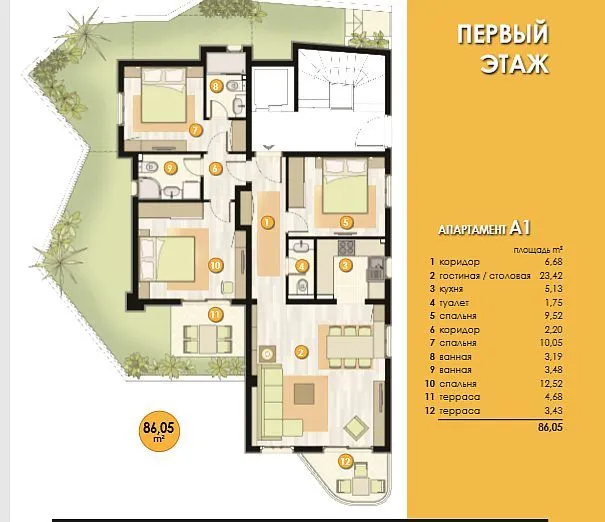 Prodaja, stan, 86m², Bečići, Budva