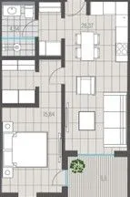 Prodaja, jednosoban stan, 53m², Seljanovo, Tivat - image 2