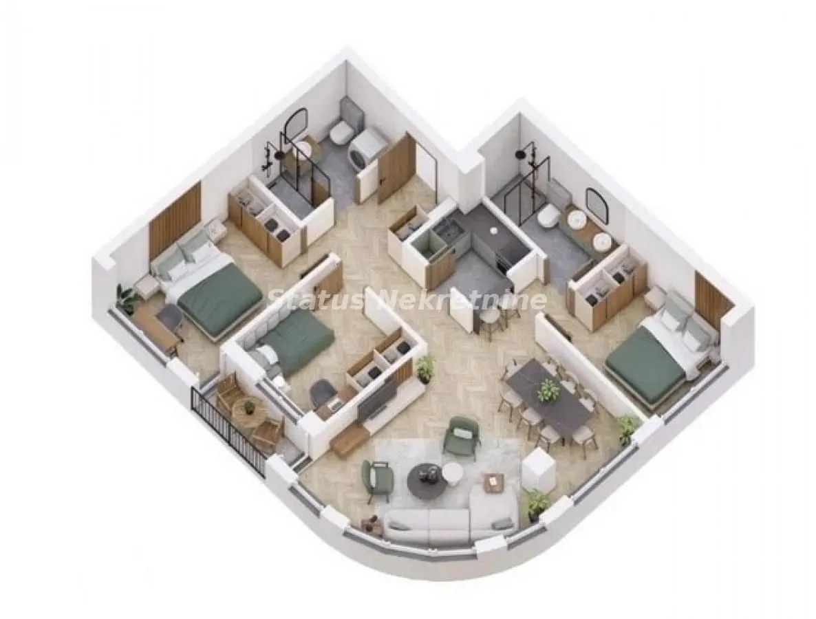 Prodaja, četvorosoban stan, 86m², Petrovaradin, Novi Sad