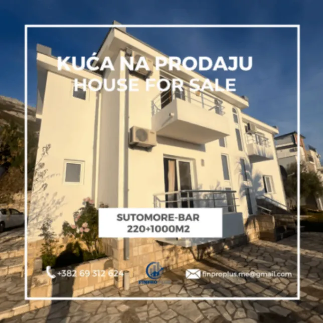 Sale, house, 220m², Sutomore, Bar