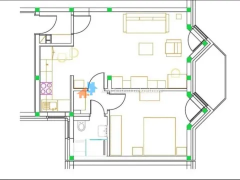 Rent, two bedroom apartment, 52m², Savski Venac, Beograd - image 17