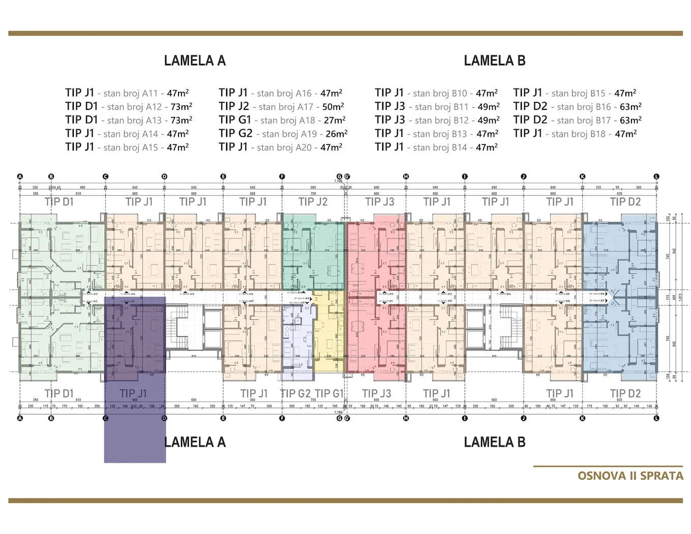 Sale, one bedroom apartment, 47m², Zagorič, Podgorica