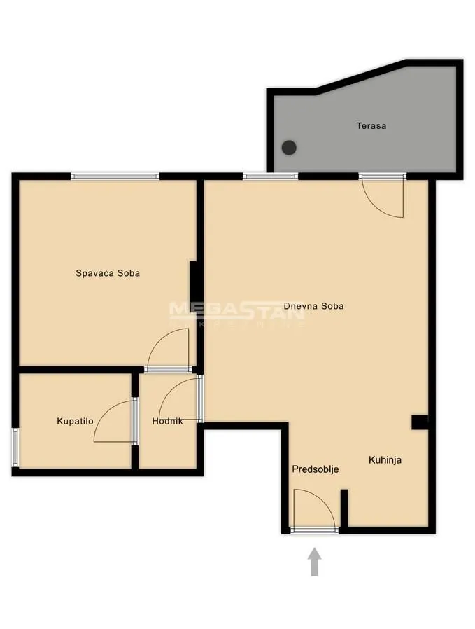 Sale, two bedroom apartment, 55m², Mali Mokri Lug, Zvezdara Sve Podlokacije