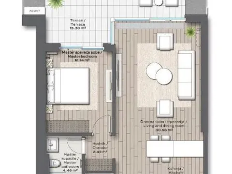 Prodaja, dvosoban stan, 72m², Beograd Na Vodi, Beograd - image 3