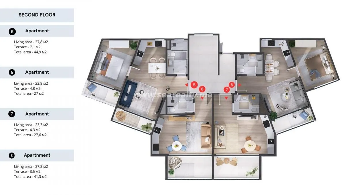 Prodaja, stan, 27m², Tivat, Crna Gora