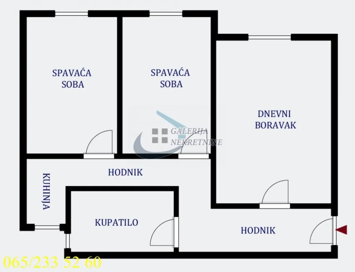 Prodaja, dvosoban stan, 45m², Stari Grad, Beograd