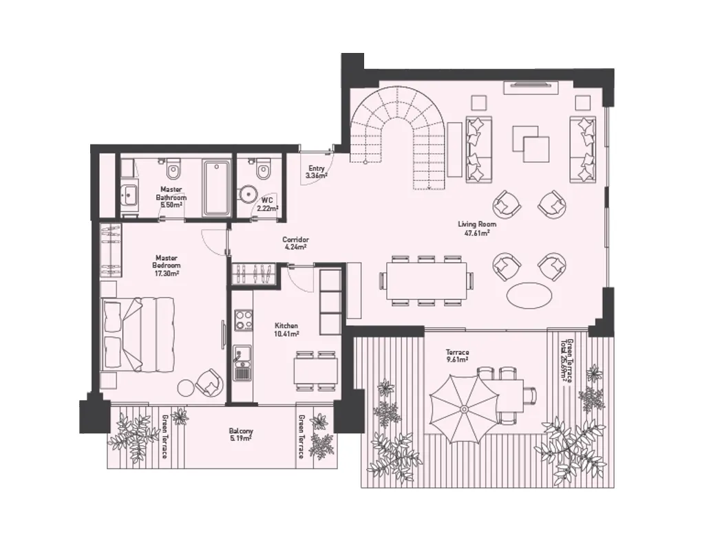 Sale, four bedroom apartment, 258m², Centar, Budva
