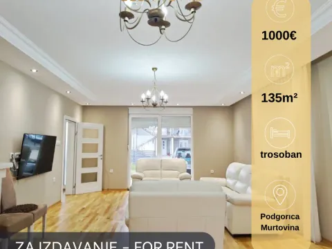Rent, house, 135m², Murtovina, Podgorica - image 1