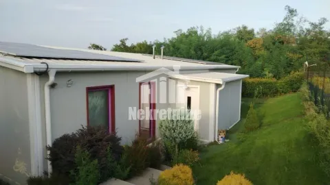 Pogled na eksterijer prizemne kuće sa uređenim dvorištem i zelenilom. - image 5