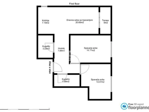 Prodaja, trosoban stan, 77m², Zemun Sve Podlokacije, Beograd - image 14