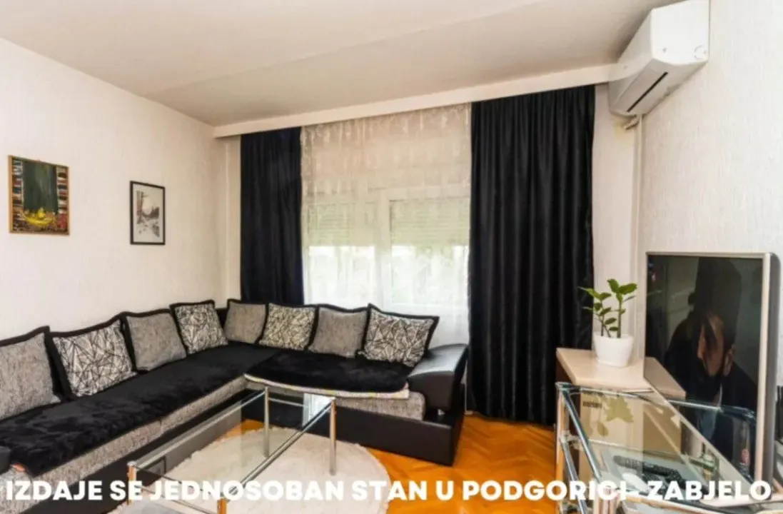 Izdavanje, jednosoban stan, 45m², Zabjelo, Podgorica
