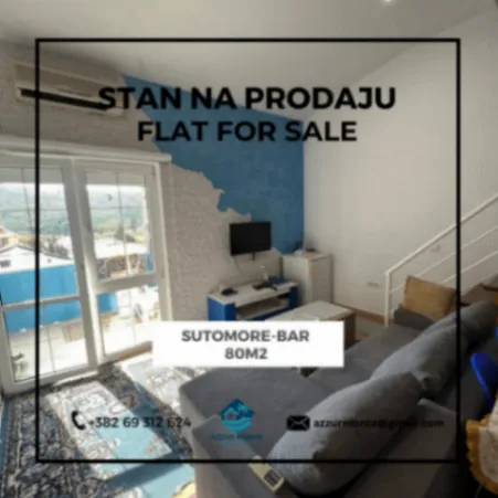 Prodaja, trosoban stan, 80m², Sutomore, Bar
