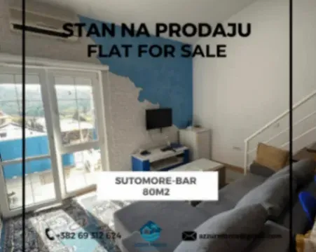 Prodaja, trosoban stan, 80m², Sutomore, Bar - image 1